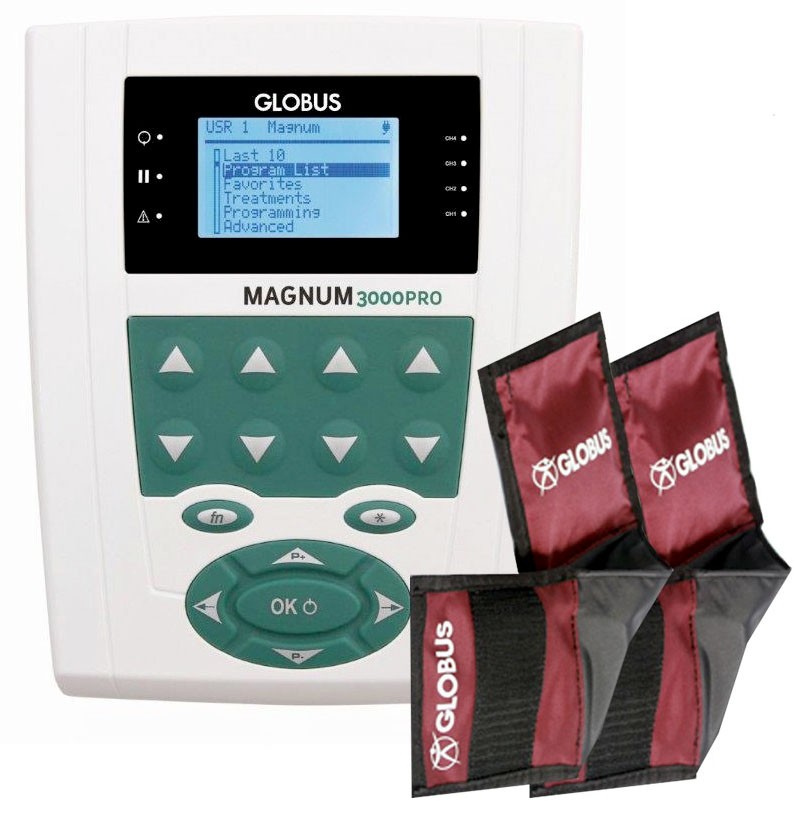 Magnetoterapia GLOBUS Magnum PRO 3000 con 70 programas y 2 canales